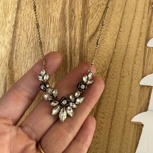 Chloe + Isabel Gold-Tone Crystal Flower Statement Necklace